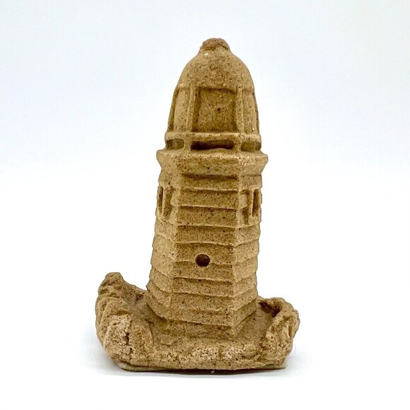 Vintage Sandstone Lighthouse Decor Coastal Nautical - Picture 4 of 7